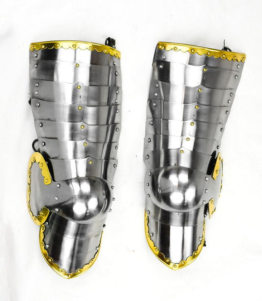 Polish Winged Hussar Leg Armor Set - 16 Gauge Steel