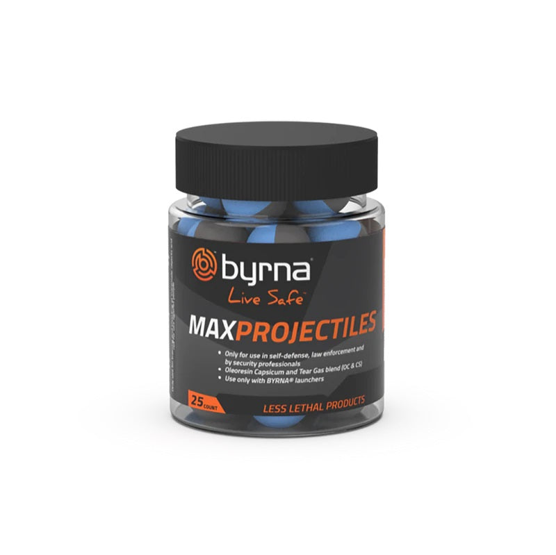 25ct jar of Byrna max pepper projectiles