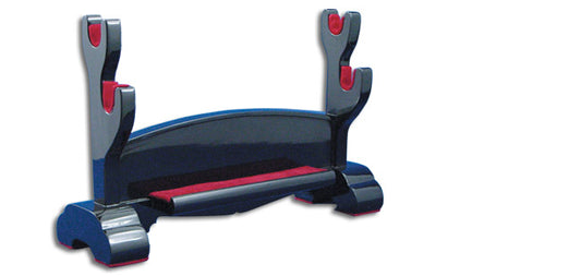 CAS Hanwei Double Sword Stand, Black Lacquer