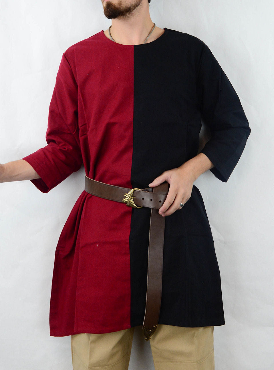 14th Century Tunic - Red & Black