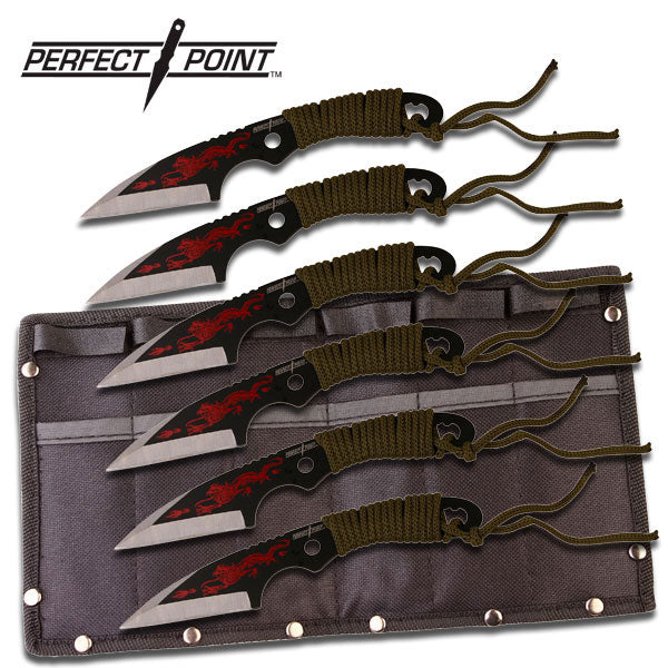 Two Tone Stainless Throwing Knife Set