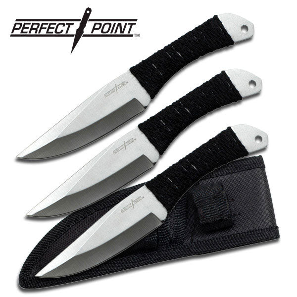 Cord Wrapped Throwing Knife Set