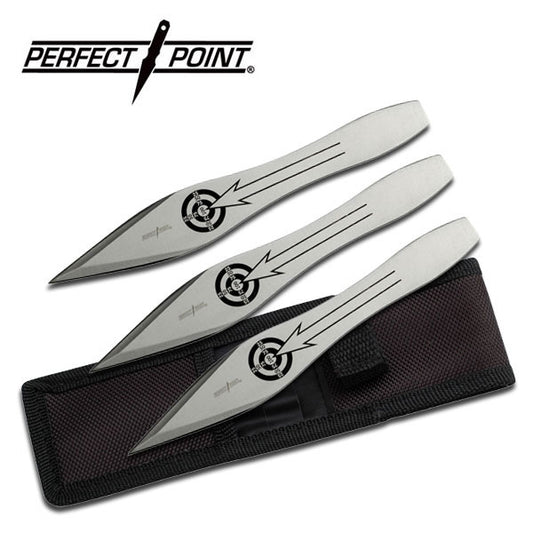 3-Piece Throwing Knife Set Includes Nylon Sheath