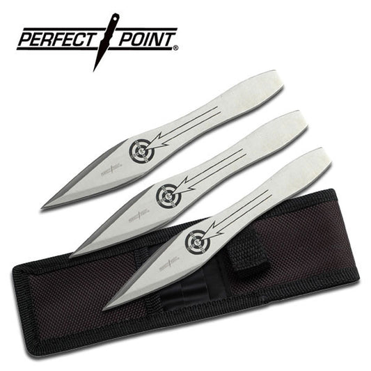 6.5 Inch Throwing Knife Set 3 Piece Includes Nylon Sheath