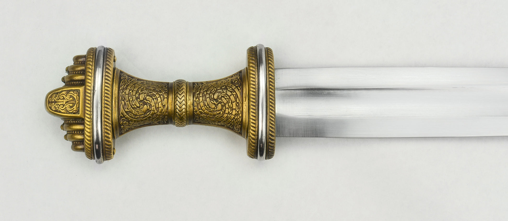 The Fetter Lane Sword - 8th Century Saxon Sword - Antiqued Brass Hilt