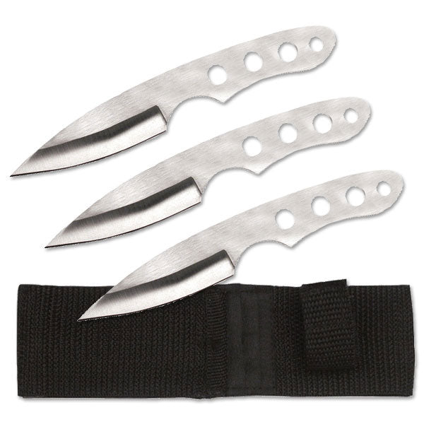 6"  Stainless Steel Blade 3-Piece Throwing Knife Set 