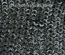 Load image into Gallery viewer, BFBM Chainmail Leggings - Butted Flat Rings - Blackened Finish
