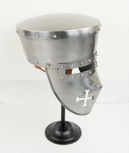 Load image into Gallery viewer, Crusader&#39;s Helm - 16 Gauge Steel

