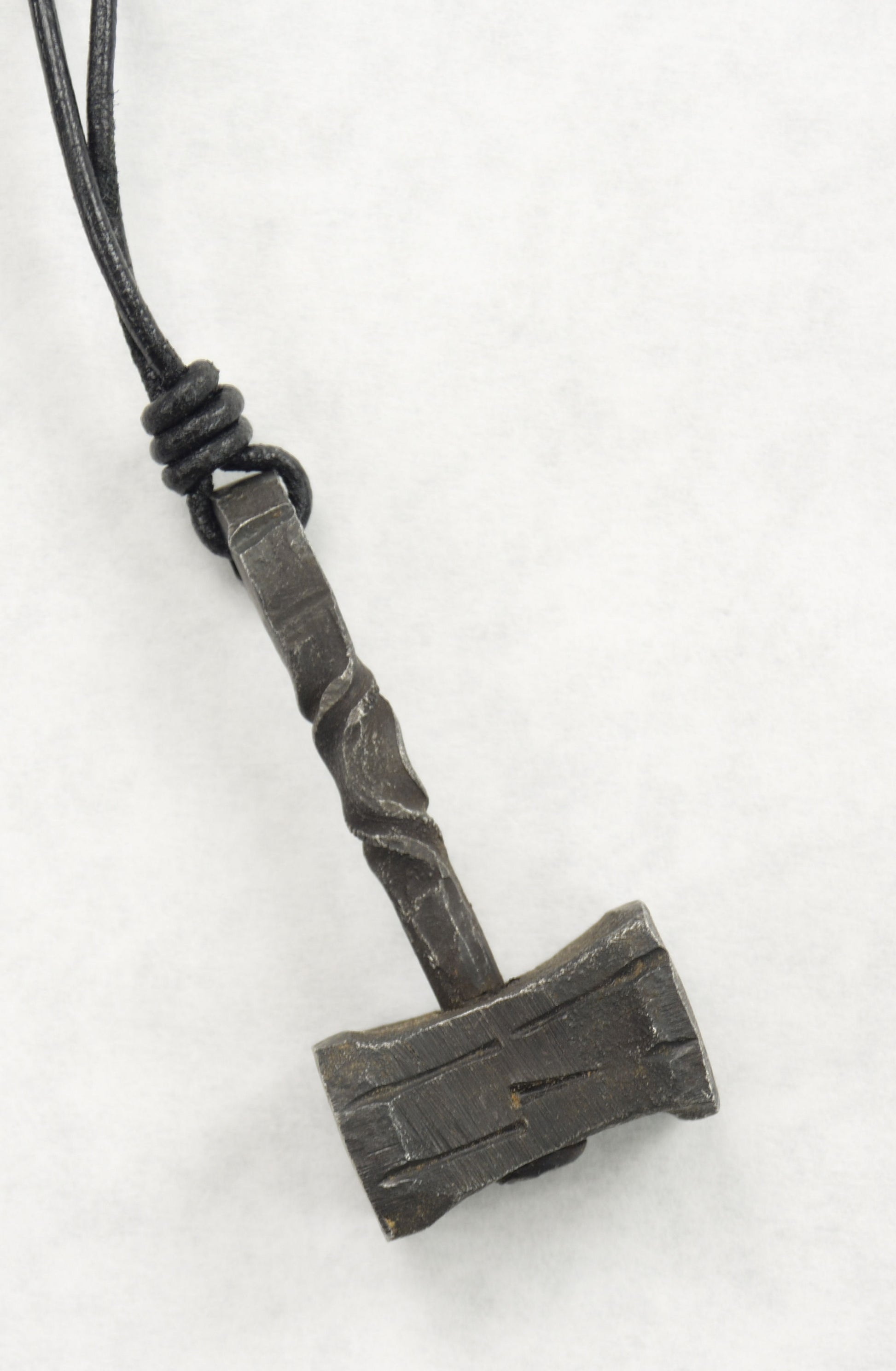Hand Forged Iron Thor's Hammer Pendant