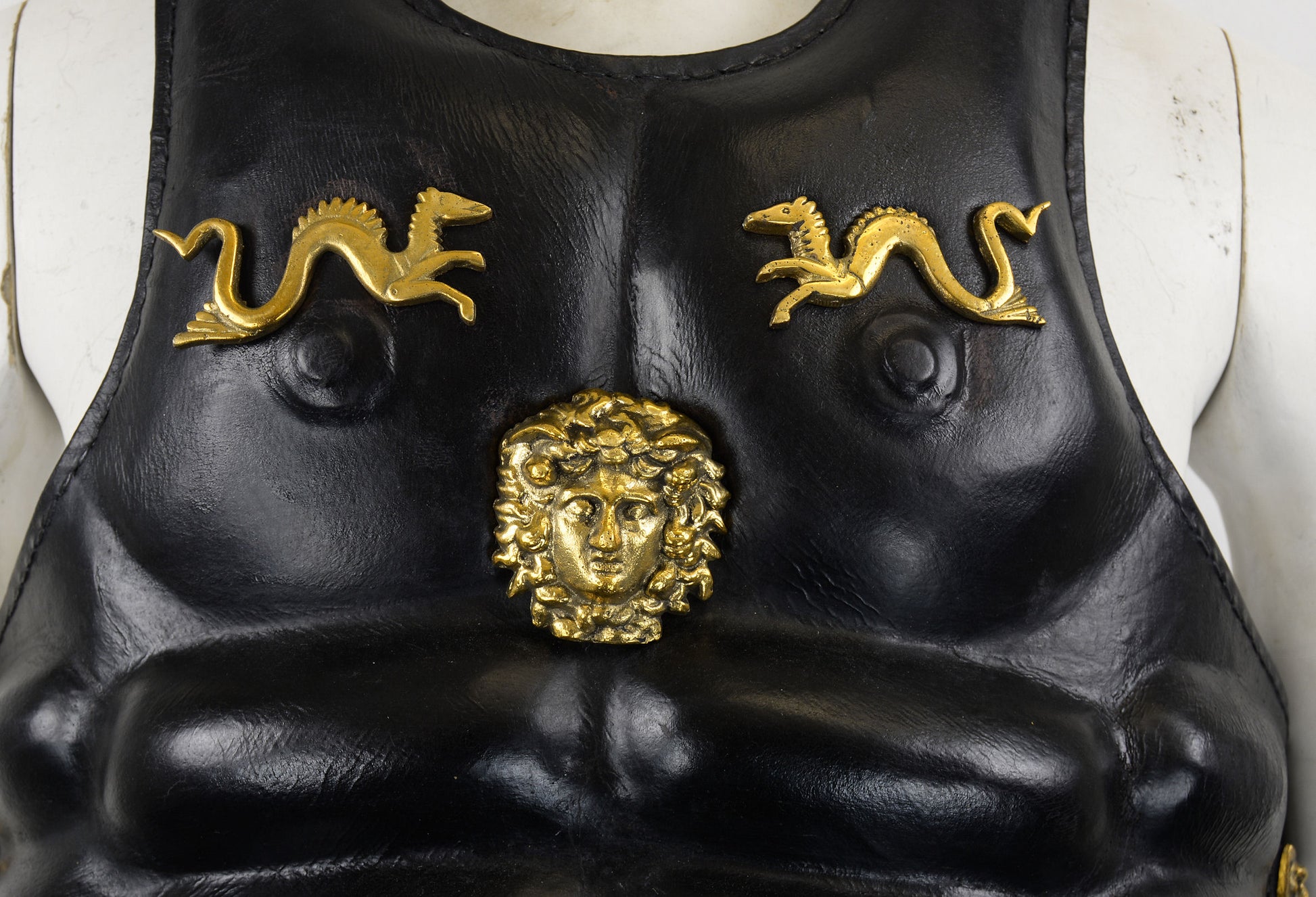 Leather Muscle Armor with Studded Tassets