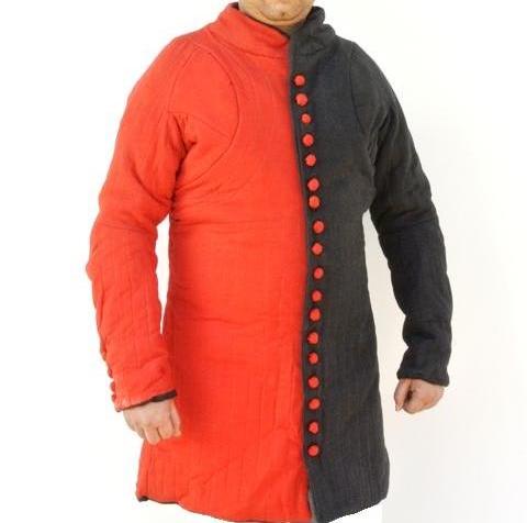 14th Century Gambeson - Red and Black