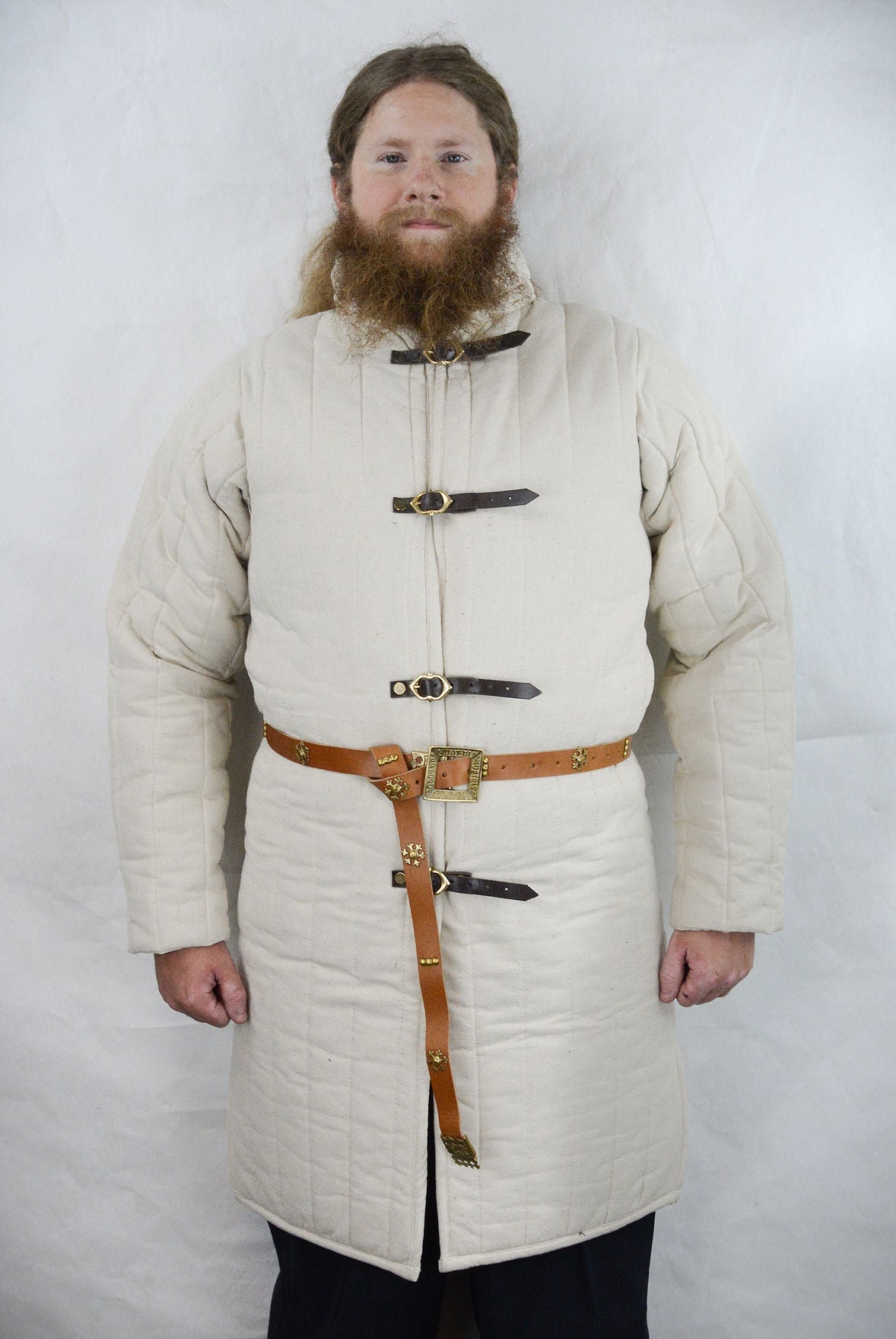 Front-Buckled Gambeson - Natural