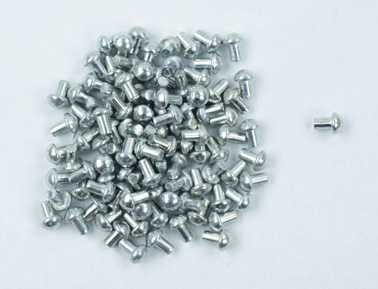 Mushroom Head Rivets for Armor - 10 mm - Set of 100