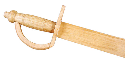 Wooden Cutlass sword handle closeup