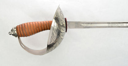 British 1912 Pattern Cavalry Officer's Sword - steel scabbard