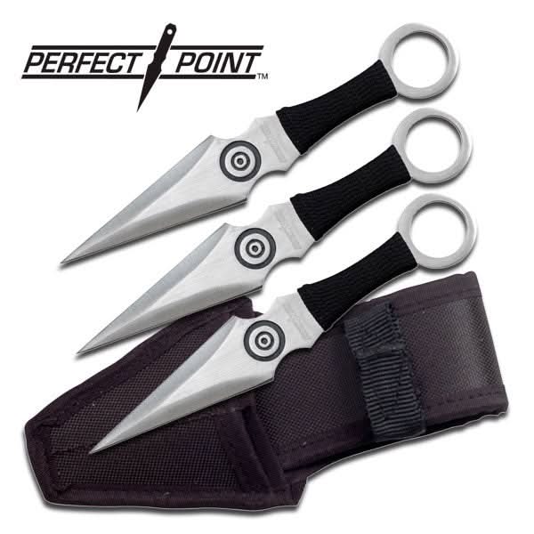 Cord Wrapped Throwing Knife Set (6.5")
