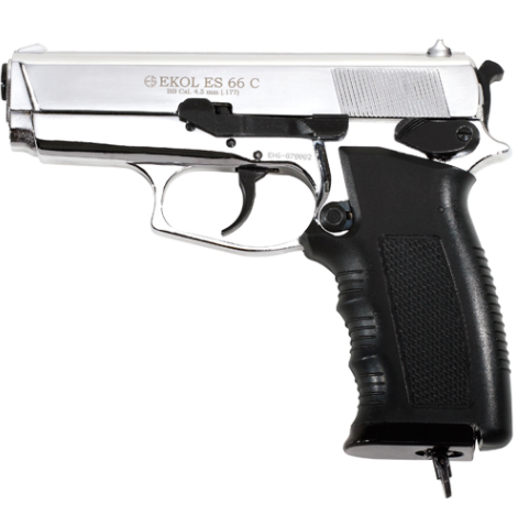 Ekol ES 66C Compact CO2 BB Pistol - Chrome Finish