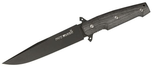 Fate-Fixed Blade Knife- Black Micarta