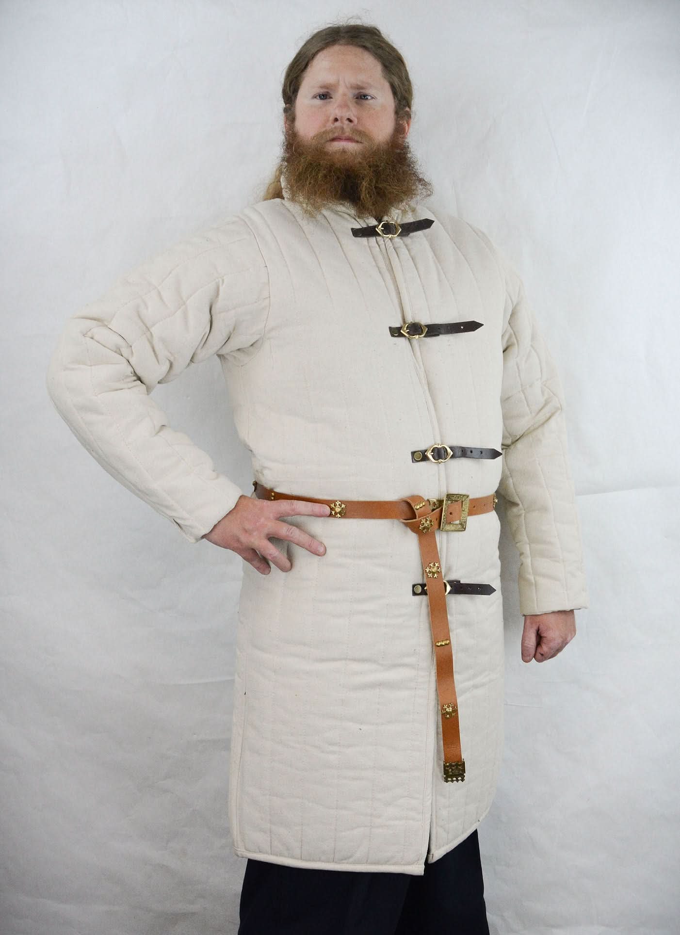 Front-Buckled Gambeson - Natural