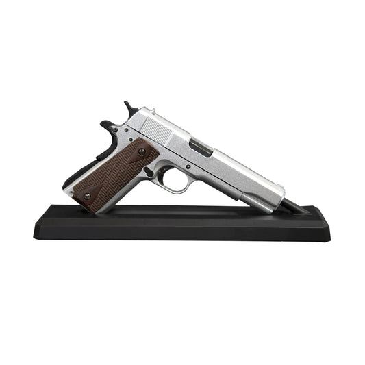 Goatguns Miniature Scale Model M1911 Pistol - Silver - Dime