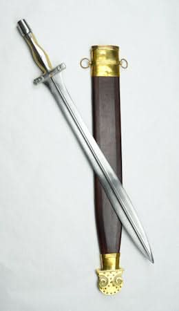 Greek Campovalano Xiphos with Composite Bone and Steel Hilt