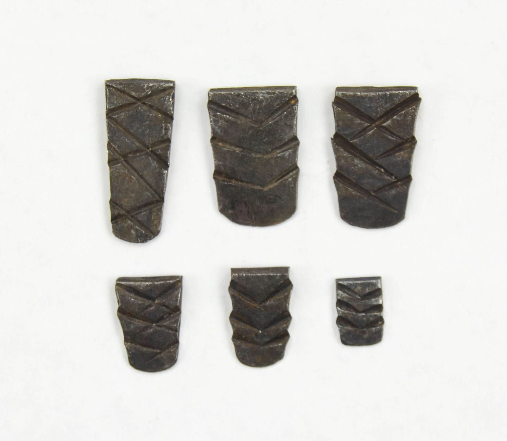 Iron Axe Wedges - Set of 6