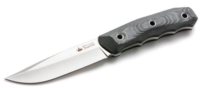 Kizlyar Supreme Echo Aus8  Fixed Blade Knife- Satin Finish