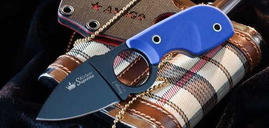 Kyzlar Supreme Amigo Z-D2 Black Titanium Neck Knife