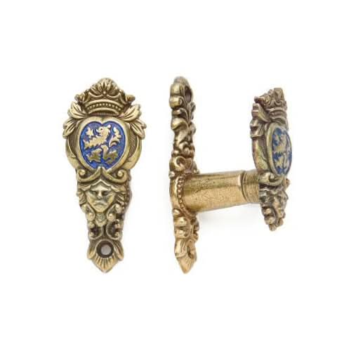 Lion Shield Hangers for Rifles, Pistols and Swords