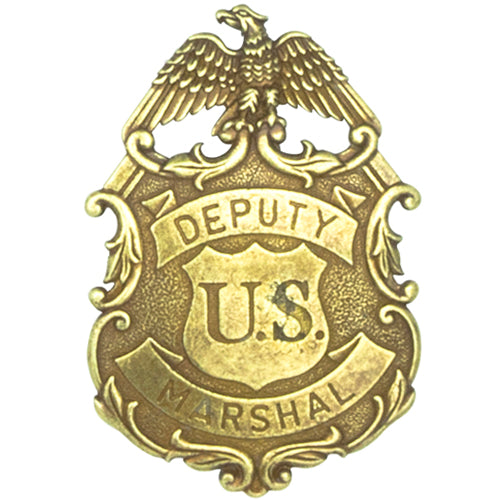 Deputy United States Marshal Eagle Badge - Brass