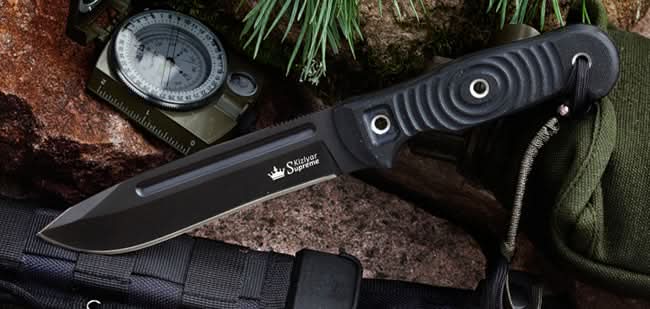 Maximus D2-Black Titanium Knife