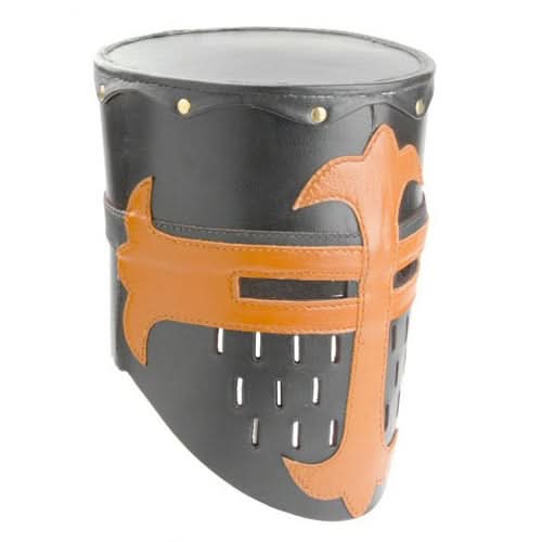 Medieval Leather Knights Helmet