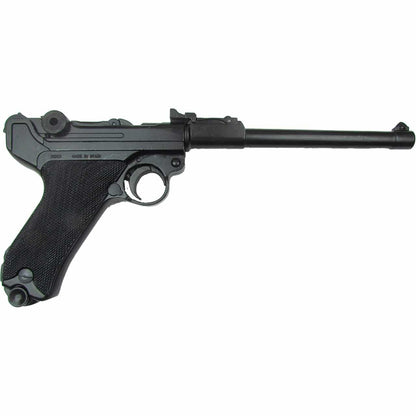 Black German Luger Lange Pistol right side view