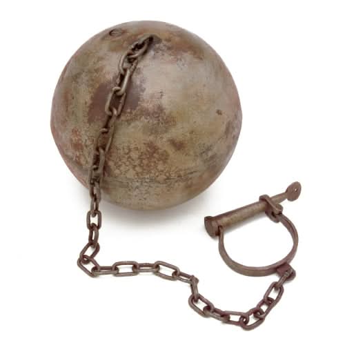 Old West Ball 'N Chain with Leg Cuff