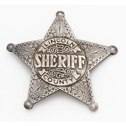 Old West Lincoln County Sheriff's Badge