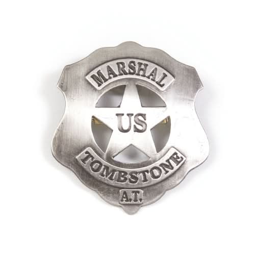 Old West Replica Tombstone U.S. Marshall's Badge