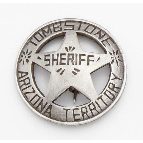 Old West Tombstone Sheriff's Badge