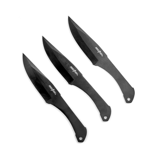 6.5 Inch Black 3Pcs Throwing Knife Set