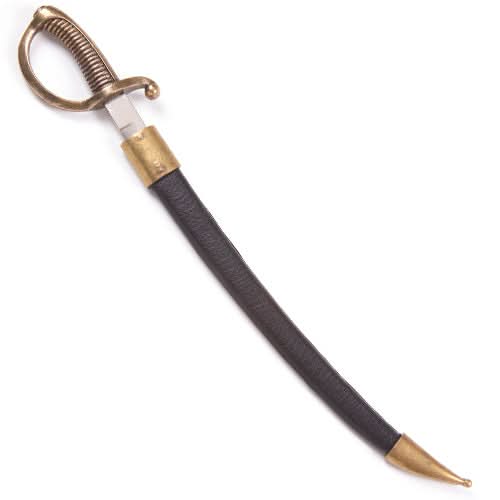 Pirate Saber Letter Opener with Scabbard