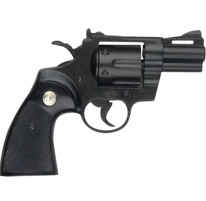 right side view of the replica .357 magnum revolver by Denix. This item is non-firing. 