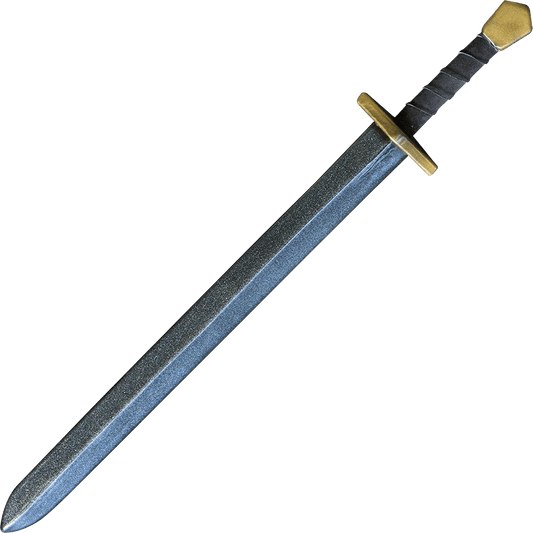 Black, Silver, and Gold Foam Medieval LARP Sword