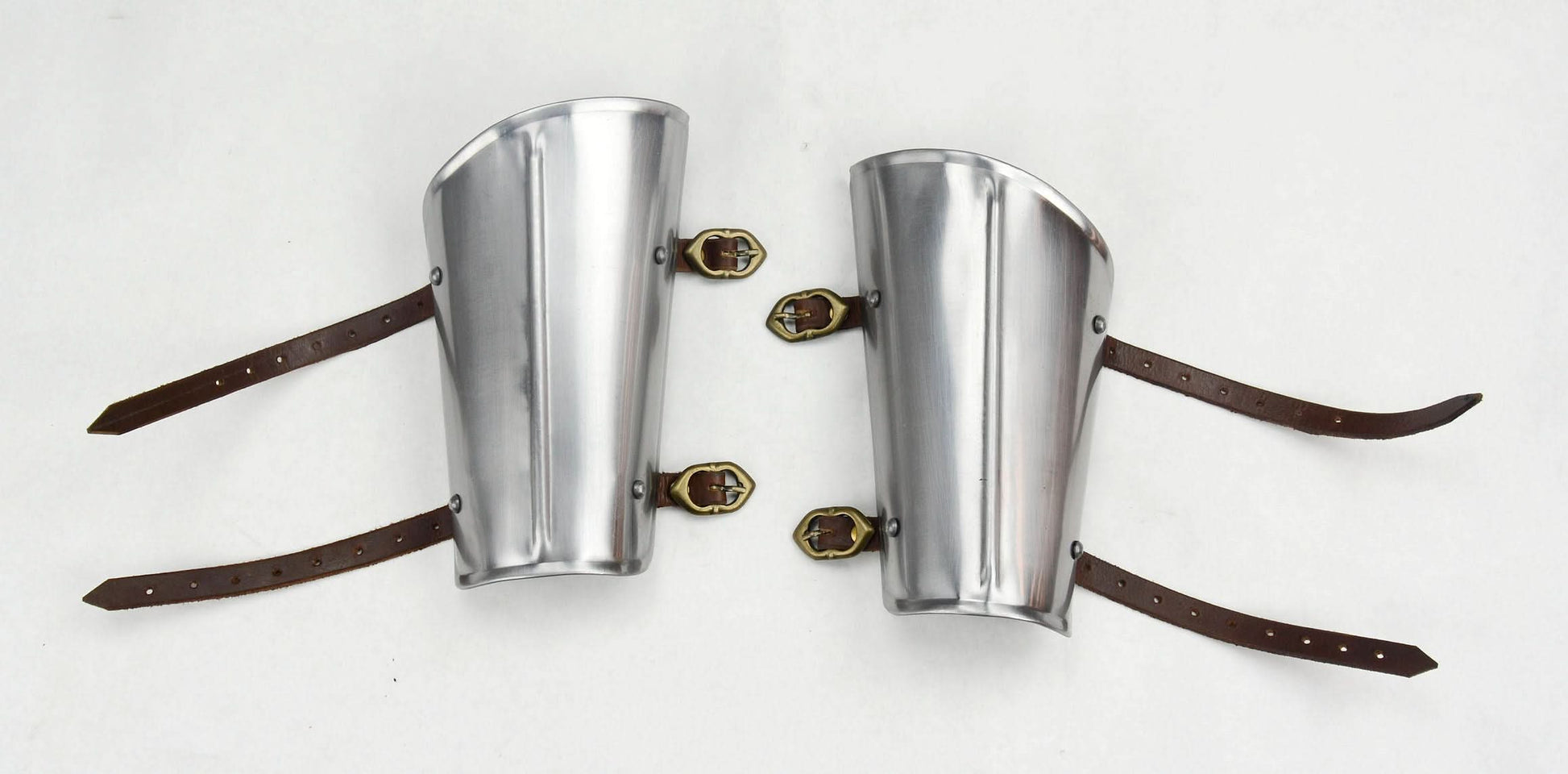Ridged Steel Bracers - 18 Gauge Steel