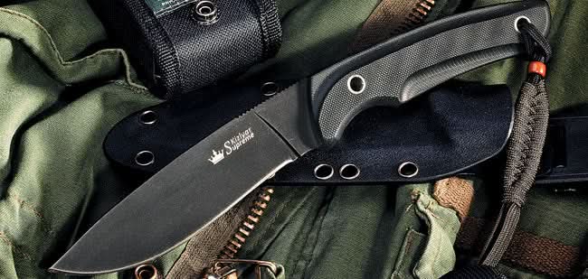 Savage Aus8-Black Titanium Knife