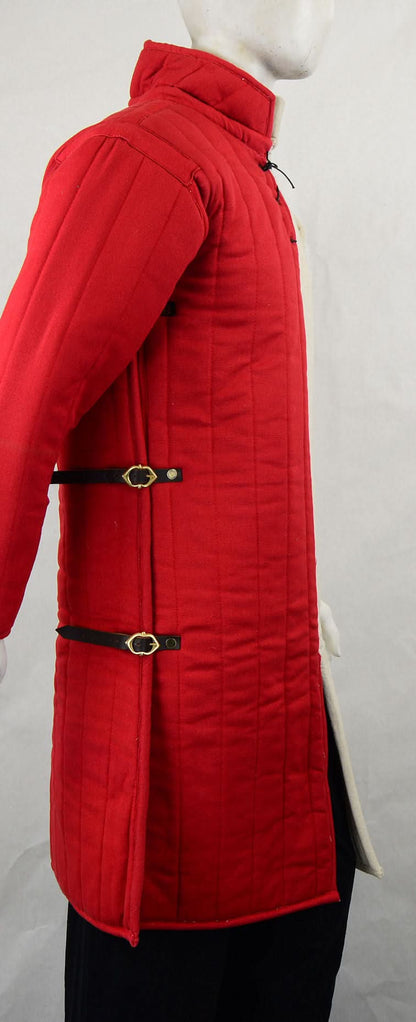 Side-Buckled Gambeson - Red and Natural Duo Tone