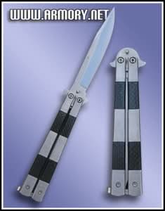 Silver Butterfly Knife