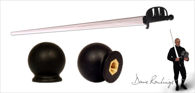 Synthetic Basket Hilt Pommel