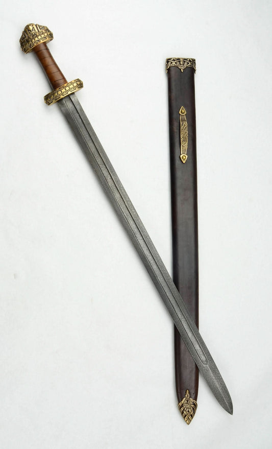 Viking Jarl Sword with Damascus Blade